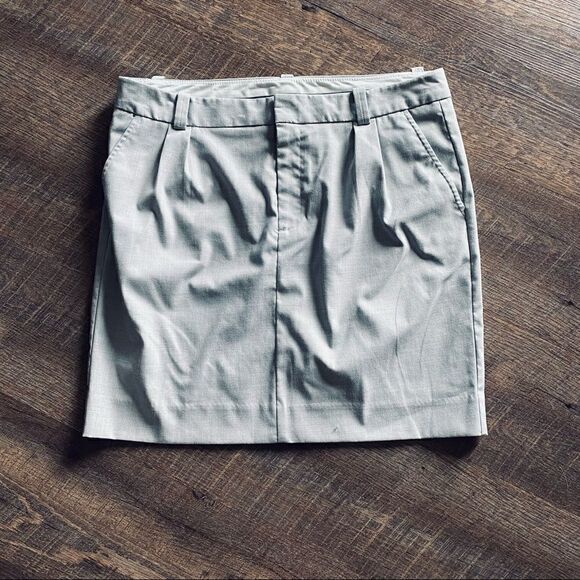GAP Skirt Grey Office Work Career 10 Stretch Neutral - Picture 1 of 10
